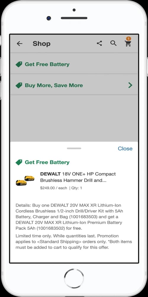 Multiple promotions